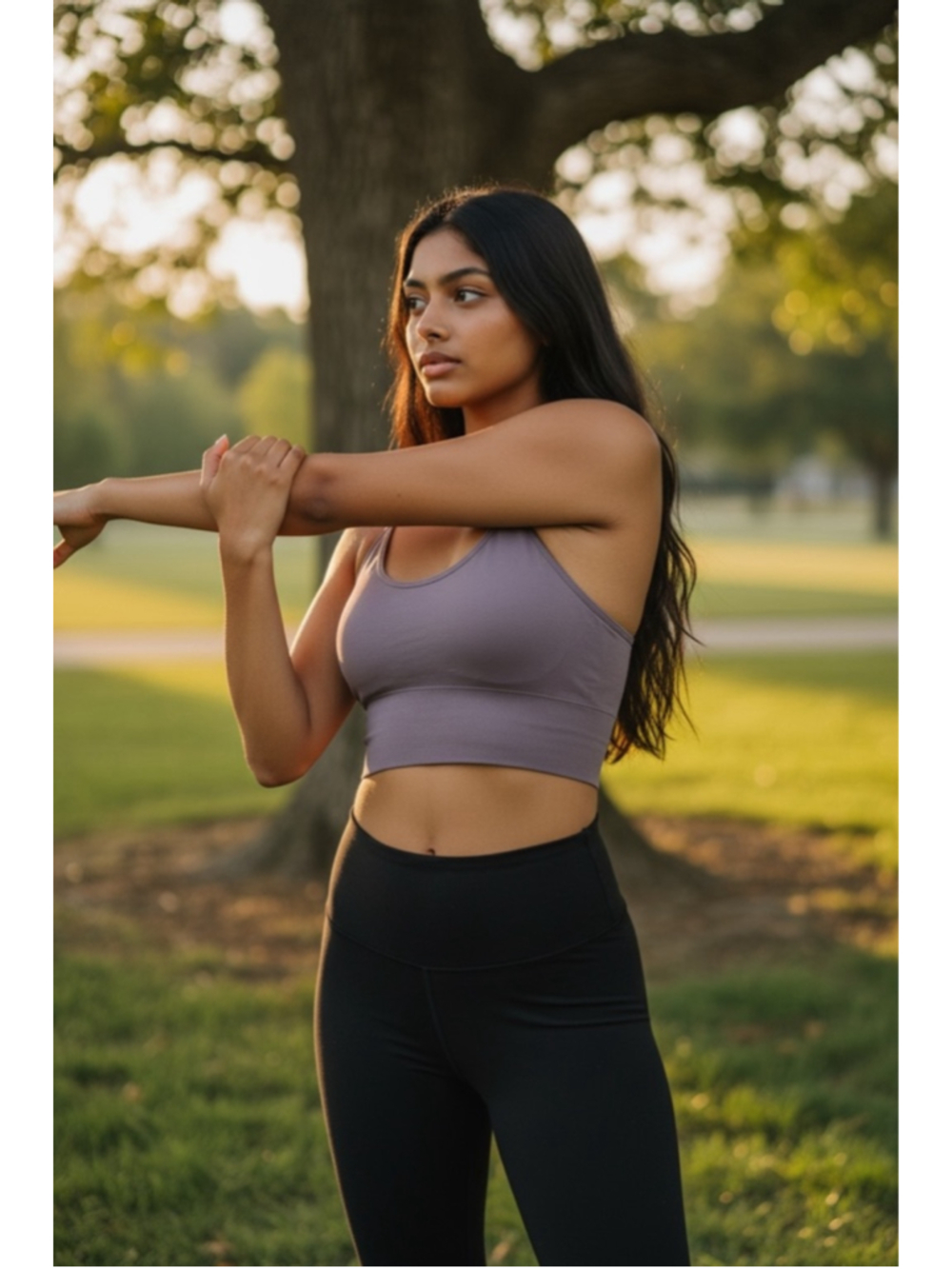 Girls NWOT Crop top strappy back purple xl